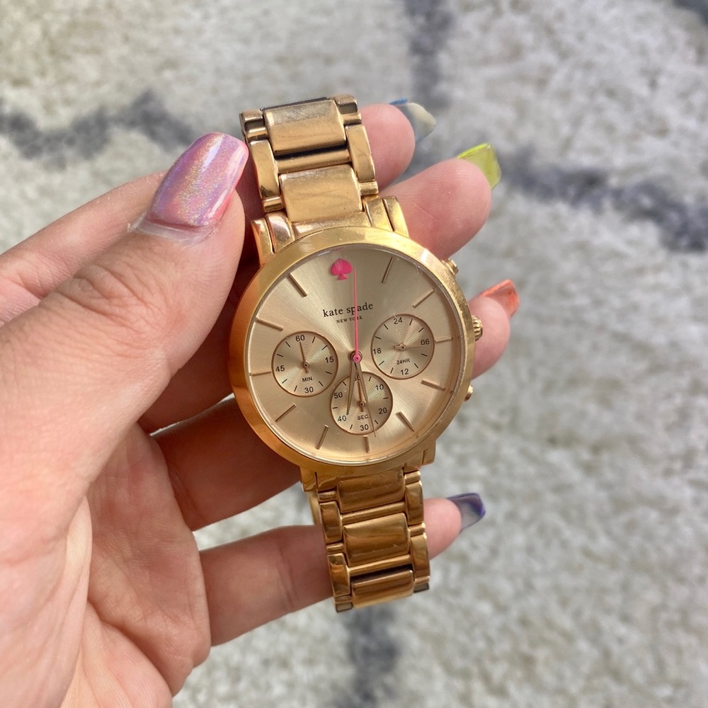 Kate Space Gramercy Grand Rose Gold-Tone Watch